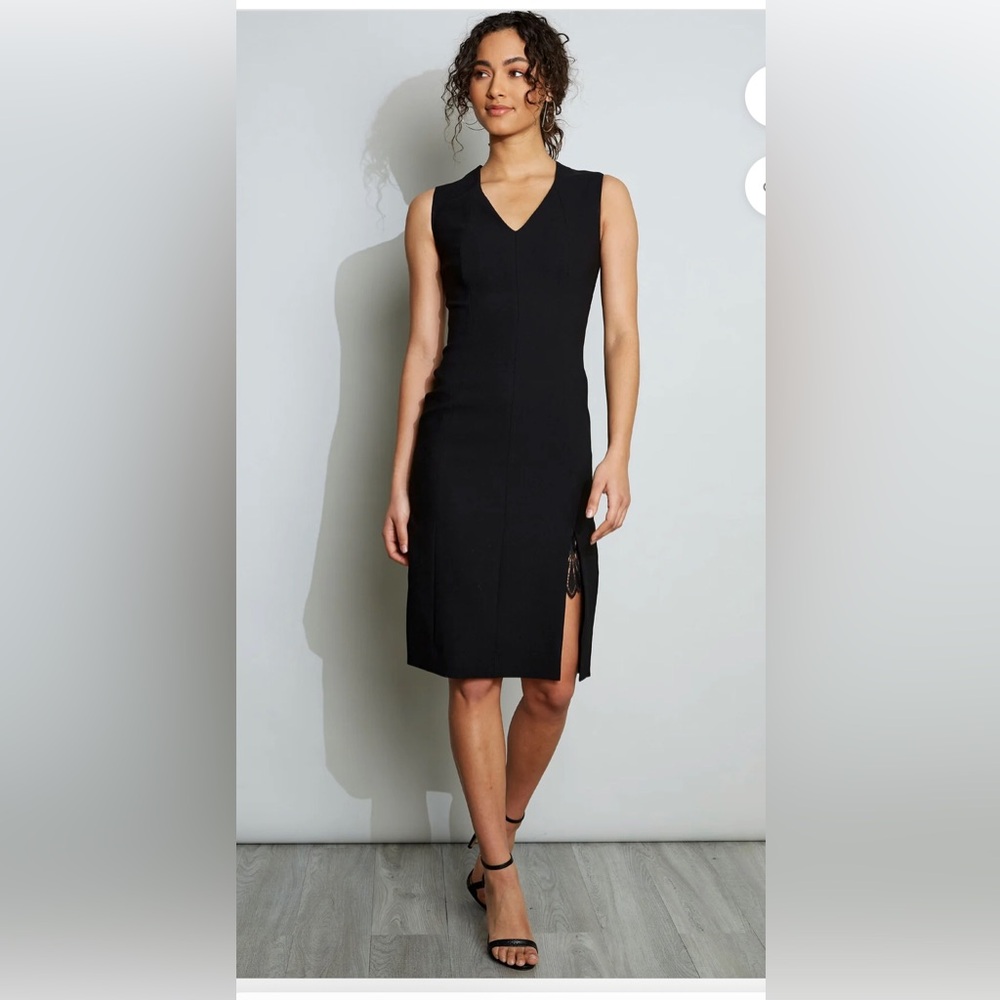 COPY - Élie Tahari lace slit dress, NWT, xs, BLACK